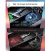 imageLISEN for iPhone 16 Car Charger 54W USB C Car Charger Dual Port Fast Charging Car Charge QC30 PD36W Cigarette Lighter Adapter Car Charger for iPhone 16 15 Pro Max Mini Plus Samsung Galaxy RedBLACK