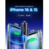 imageLISEN for iPhone 16 Car Charger Fast Charging 80W18W GaN Mini Metal USBC Car Charger iPhone PD80W QC 30 USB C Car Charger for iPhone 16 Pro Max MacBook Air iPad2024 Samsung Galaxy S24 S23