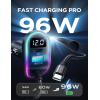 imageSuper Fast Samsung Galaxy Car ChargerLISEN USB C 96W Super Fast Car Charger PDampamp QC30 Car Phone Charger Adapter for iPhone 15 Pro Max PlusSamsung Galaxy S25 Ultra Plus S24S23S22AndroidiPad Pro