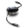 imageLISEN 240W Retractable USB C Cable USB C to C Retractable Car Charger Cable Phone Charger Cord Fast Charging for iPhone 16 15 Pro Max PlusiPadMacBookSamsung S24 Travel EssentialsBlack