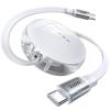 imageLISEN 240W Retractable USB C Cable USB C to C Retractable Car Charger Cable Phone Charger Cord Fast Charging for iPhone 16 15 Pro Max PlusiPadMacBookSamsung S24 Travel EssentialsWhite