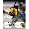 imageLISEN 3 in 1 for iPad Holder for Car Accessories for Women Interior Road Trip Camping Essentials Tablet Holder Backseat Car Organizer Car TV for Back Seat Headrest iPad Car Mount Kids Fire Tablet