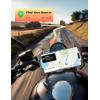 imageLISEN Bike Phone Holder AntiVibration Motorcycle Phone Mount Bicycle Phone Holder Handlebar Phone Mount Scooter Ebike Accessories Bicycle Accessories for iPhone Samsung Google Pixel BlackRed