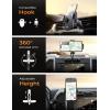 imageLISEN CD Phone Holder for CarAdjustable CD Slot Phone Mount Holder for iPhone Ultra Sturdy Cell Phones Holders for Your Car Accessories for Women for iPhone 16e 16 Samsung S25 S24 All PhonesBlackBlack