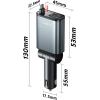imageLISEN Car Charger USB C Fast Charging Retractable75 Less SpaceUltra Mini 57W Fast iPhone 1615 USBC Type C Car Charger Retractable for iPhone 16e 16 15 Pro Max PlusSamsung Galaxy S2524Android