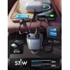 imageLISEN Car Charger USB C Fast Charging Retractable75 Less SpaceUltra Mini 57W Fast iPhone 1615 USBC Type C Car Charger Retractable for iPhone 16e 16 15 Pro Max PlusSamsung Galaxy S2524Android