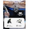 imageLISEN Car Phone Holder Mount Military Stable 2025 Universal Phone Holders for Your Car Vent Phone Mount Cell Phone Car Mount Clamp for iPhone 16 Car Mount for iPhone 16 Pro Max Smartphones BlackSilver
