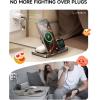 imageLISEN Charging Station for Apple Magsafe Multiple Devices  3 in 1 Foldable Magnetic Wireless Charger Dock  Travel Charging Stand for Apple iPhone 16 15 14 13 12 Pro Max Plus Watch ampamp Airpods