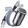 imageLISEN Cigarette Lighter USB C 12V USB Adapter Car PD ampamp QC30 USB Car Charger Adapter Cigarette Lighter Splitter Socket with iPhone 16 15 14 13 12 Pro Max iPad Samsung S25 24