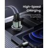 imageLISEN Cigarette Lighter USB C 12V USB Adapter Car PD ampamp QC30 USB Car Charger Adapter Cigarette Lighter Splitter Socket with iPhone 16 15 14 13 12 Pro Max iPad Samsung S25 24