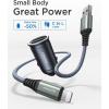 imageLISEN Cigarette Lighter USB C 12V USB Adapter Car PD ampamp QC30 USB Car Charger Adapter Cigarette Lighter Splitter Socket with iPhone 16 15 14 13 12 Pro Max iPad Samsung S25 24