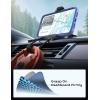 imageLISEN Dashboard Phone Holder for Car Dashboard Mount Fits Curved Surface  Compatible with iPhone Samsung Android Popsocket GPS Devices All Phones