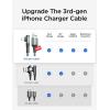 imageLISEN MFi Certified iPhone Charger 6ft  USB to Lightning Cable90 DegreeNever Rupture24A Fast Charging Cord Durability Rated 40000 Bends Upgrade