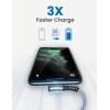 imageLISEN MFi Certified iPhone Charger 6ft  USB to Lightning Cable90 DegreeNever Rupture24A Fast Charging Cord Durability Rated 40000 Bends Upgrade