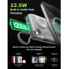 imageLISEN Magsafe Power Bank for iPhone 225W Builtin Cable Magnetic Phone Charger 10000mAh Portable Wireless Power Bank Fast Charging for Apple Magsafe Battery Pack Fits iPhoneWatchiPad All10000mAh