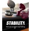 imageLISEN Portable Vacuum Magnetic Phone Holder Stand Electric Vacuum Suction Phone Holder for MagSafe Suction Cup Phone Mount Foldable for iPhone 16e1615141312 ProPro Maxsilver