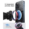imageLISEN Strong Magnetic Fits MagSafe Car Mount Upgrade 18 Magnets Fit iPhone Car Holder Mount Bumpy Road Stable Magnetic Phone Holder for Car Air Vent for Magsafe iPhone 15 121314 Pro Max Mini