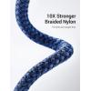 imageLISEN USBC Cable Fast Charging USB C Cable for iPhone 15 Carplay Cable Braided Type C Charger Cable for iPad Pro Samsung S24 Ultra Android MacBook