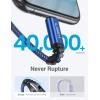 imageLISEN USBC Cable Fast Charging USB C Cable for iPhone 15 Carplay Cable Braided Type C Charger Cable for iPad Pro Samsung S24 Ultra Android MacBook