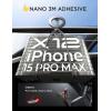 imageLISEN Ultra Magnetic Car Phone Holder for MagSafe Car Mount All Metal Mag Safe Car Mount 360 Rotatable Car Magnetic Phone Holder for iPhone 16 15 14 13 12 Series and MagSafe Case SilverSilver