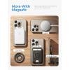 imageLISEN UltraThin 04mm Magsafe Sticker Ring Strong Suction Compatible With Magsafe Wireless Charger for iPhone 121314 Pro MaxSamsung 4 Pack BlueBlackPink and White