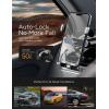 imageLISEN Universal Car Phone Mount Foldable Gravity Carrier with Metal Hook Clip Compatible with iPhone 14 13 12 Samsung Galaxy S22 S21 Note 20 OnePlus 10 Pro TracFone LG