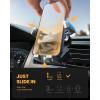 imageLISEN Universal Car Phone Mount Foldable Gravity Carrier with Metal Hook Clip Compatible with iPhone 14 13 12 Samsung Galaxy S22 S21 Note 20 OnePlus 10 Pro TracFone LG