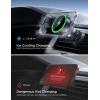 imageLISEN for 15w MagSafe Car Mount Charger  Fastest Cooling Charger Magnetic Phone Wireless Charging Mount for iPhone 1615141312 Pro MaxPlusMini  Ice Cooler Magnetic Phone Holder BlackSliver