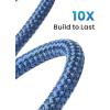 imageLISEN iPhone Charger Lightning Cable MFi Certified 2Pack 6FT Nylon Braided 24A Fast Charging iPhone Charging Cord Compatible with iPhone 13 Mini 13 12 11 Pro Max XR XS Max X 8 7 6 Plus SE iPad