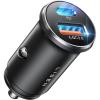 imageLISEN 35Min Super Fast iPhone 16 Car Charger 54W Alloy Cigarette Lighter Adapter Dual Port 12V USB C Car Charger Plug for iPhone 16e 16 15 14 13 12 Pro Max Plus Samsung Galaxy S25 UltraAndroid