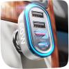 imageLISEN 60W USB C Car ChargerTravel Essentials 4Port Super Fast Charging Type C Car Charger for Multiple Devices Cigarette Lighter Adapter for iPhone 1616e15 Pro Max Samsung S25S24 PiexlUAVsilver