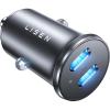 imageLISEN 90W USB C Car Charger 2Port PD 45W ampamp QC 30 USB C Cigarette Lighter Adapter for iPhone 16 All Metal ampamp Mini USB C Car Charger Fast Charging for iPhone 16151413 Pro Galaxy S25S24 iPadBlack