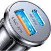 imageLISEN 95W USB C Fast Car Charger Dual Port PD 65W Car Charger USB C Fast Charging Cigarette Lighter Adapter All Metal Fast Charger for iPhone 16 Pro Max 15 14 iPad Samsung Galaxy Black