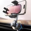 imageLISEN Phone Mount for Car Vent Never Blocking 360 Rotatable Car Phone Holder Mount Air Vent Clip Hands Free Cellphone Car Mount for iPhone 16 Pro Max Plus 16e 15 14 13 Samsung Android BlackPink