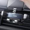 imageLISEN Universal Car Phone Mount Foldable Gravity Carrier with Metal Hook Clip Compatible with iPhone 14 13 12 Samsung Galaxy S22 S21 Note 20 OnePlus 10 Pro TracFone LG