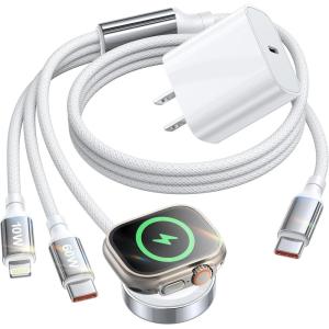 imageLISEN 3 in 1 for iPhone 16 Type C Charger Cable Upgraded Multi C to C Cable Fast Charging Fit iWatch UltraSE109876543 ampamp iPhone 1615141312Galaxy S242024 iPad Pro66FT