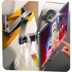 imageLISEN Car Headrest Tablet Holder Mount 95 Backseat Coverage for iPad Car Holder Back Seat Kids Road Trip Essentials Carro Accessories for iPad Pro Air 11th 10th MiniFire HD 10 Kindle 47119quot