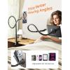 imageLISEN Flexible Gooseneck Phone Stand for Bed Desk Tablet  Adjustable iPhone 15 Pro Plus 14 13 Kindle iPad Holder