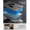 imageLISEN for Magsafe Wallet RFID Strongest Magnetic iPhone Wallet for Apple Wallet Magsafe with AdjustableBlack Accessories for Magsafe Wallet Stand Magnetic Wallet for iPhone 16151413 Pro Max