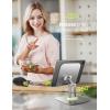 imageLISEN for iPad Stand Holder Adjustable Tablet Stand for Desk 2025 for iPad Accessories Rotating Display Stand PC Office Accessories for Desk Women Kindle Table MountPSSwitch iPhone 129quot47quotSliver