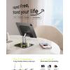 imageLISEN for iPad Stand Holder Adjustable Tablet Stand for Desk 2025 for iPad Accessories Rotating Display Stand PC Office Accessories for Desk Women Kindle Table MountPSSwitch iPhone 129quot47quotBlack