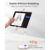 imageLISEN iPad Stand  Portable Monitor Holder Adjustable Tablet Stand Thick Case Friendly Fits 47quot156quot iPad Pro Air Mini Fire Tab Nexus Kindle Black NEW Upgraded  Elegant White
