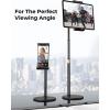 imageLISEN iPad Stand  Portable Monitor Holder Adjustable Tablet Stand Thick Case Friendly Fits 47quot156quot iPad Pro Air Mini Fire Tab Nexus Kindle BlackBlack