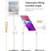 imageLISEN iPad Stand  Portable Monitor Holder Adjustable Tablet Stand Thick Case Friendly Fits 47quot156quot iPad Pro Air Mini Fire Tab Nexus Kindle Black NEW Upgraded  Elegant White