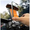 imageLISEN Bike Phone Holder 2025 Upgrade Motorcycle Phone Mount Bicycle Phone Holder Handlebar Phone Mount Dirt Bike Ebike Accessories Bicycle Accessories for iPhone Samsung Google Pixel BlackOrange
