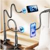 imageLISEN Gooseneck Phone Holder for Bed MagSafe Stand for iPhone 16 Flexible Magnetic Adjustable Cell Phone Stand Compatible With iPhone 16 Pro 15 14 iPad