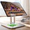 imageLISEN for iPad Stand Holder Adjustable Tablet Stand for Desk 2025 for iPad Accessories Rotating Display Stand PC Office Accessories for Desk Women Kindle Table MountPSSwitch iPhone 129quot47quotSliver