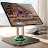imageLISEN for iPad Stand Holder Adjustable Tablet Stand for Desk 2025 for iPad Accessories Rotating Display Stand PC Office Accessories for Desk Women Kindle Table MountPSSwitch iPhone 129quot47quotBlack