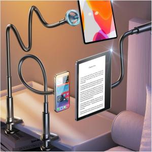 imageLISEN Flexible Gooseneck Phone Stand for Bed Desk Tablet  Adjustable iPhone 15 Pro Plus 14 13 Kindle iPad Holder