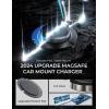 imageLISEN for Magsafe Car Charger 15W Ultra Magnetic Car Phone Holder for Magsafe Car Mount Charger Metal Dashboard Cell Phone Car Mount for iPhone 16 15 14 13 12Pro Max Plus